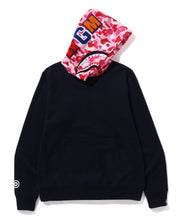 Load image into Gallery viewer, A BATHING APE BAPE ABC CAMO SHARK PULLOVER HOODIE NAVY PINK
