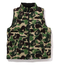 Load image into Gallery viewer, A BATHING APE BAPE ABC CAMO REVERSIBLE DOWN VEST GREEN
