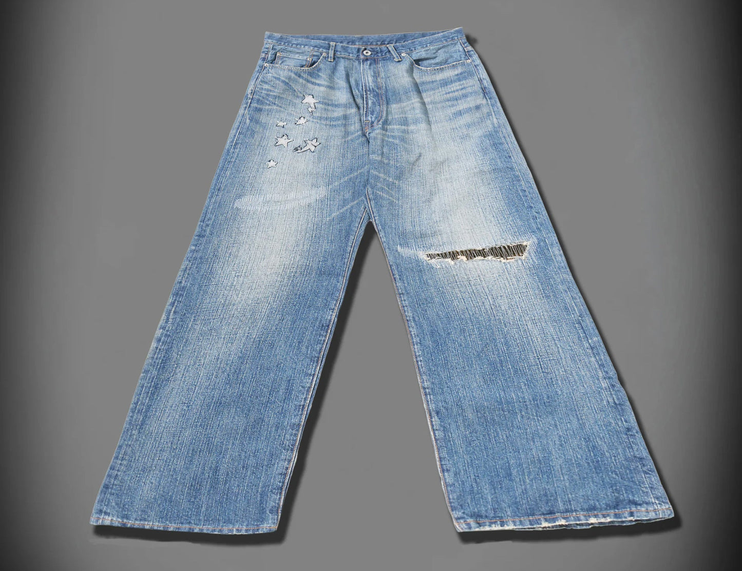 A BATHING APE BAPE x mastermind JAPAN DENIM PANTS LIGHT INDIGO 2