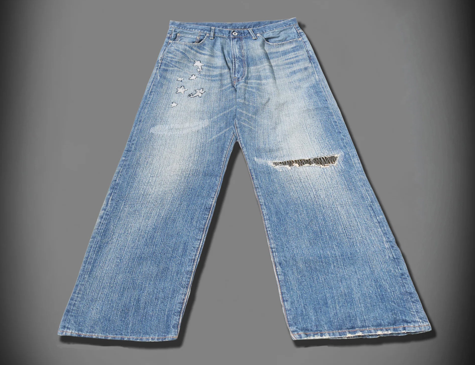 A BATHING APE BAPE x mastermind JAPAN DENIM PANTS LIGHT INDIGO 2