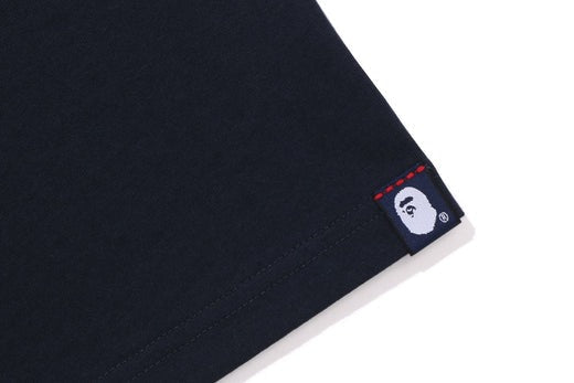 A BATHING APE JAPANESE MOTIF TEE NAVY 7