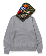 Load image into Gallery viewer, A BATHING APE BAPE ABC CAMO SHARK PULLOVER HOODIE GRAY GREEN
