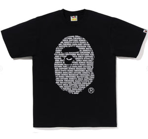 A BATHING APE JAPAN APE HEAD TEE ( Japan Limited ) BLACK