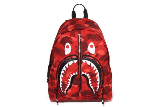 A BATHING APE COLOR CAMO SHARK DAYPACK RED 8