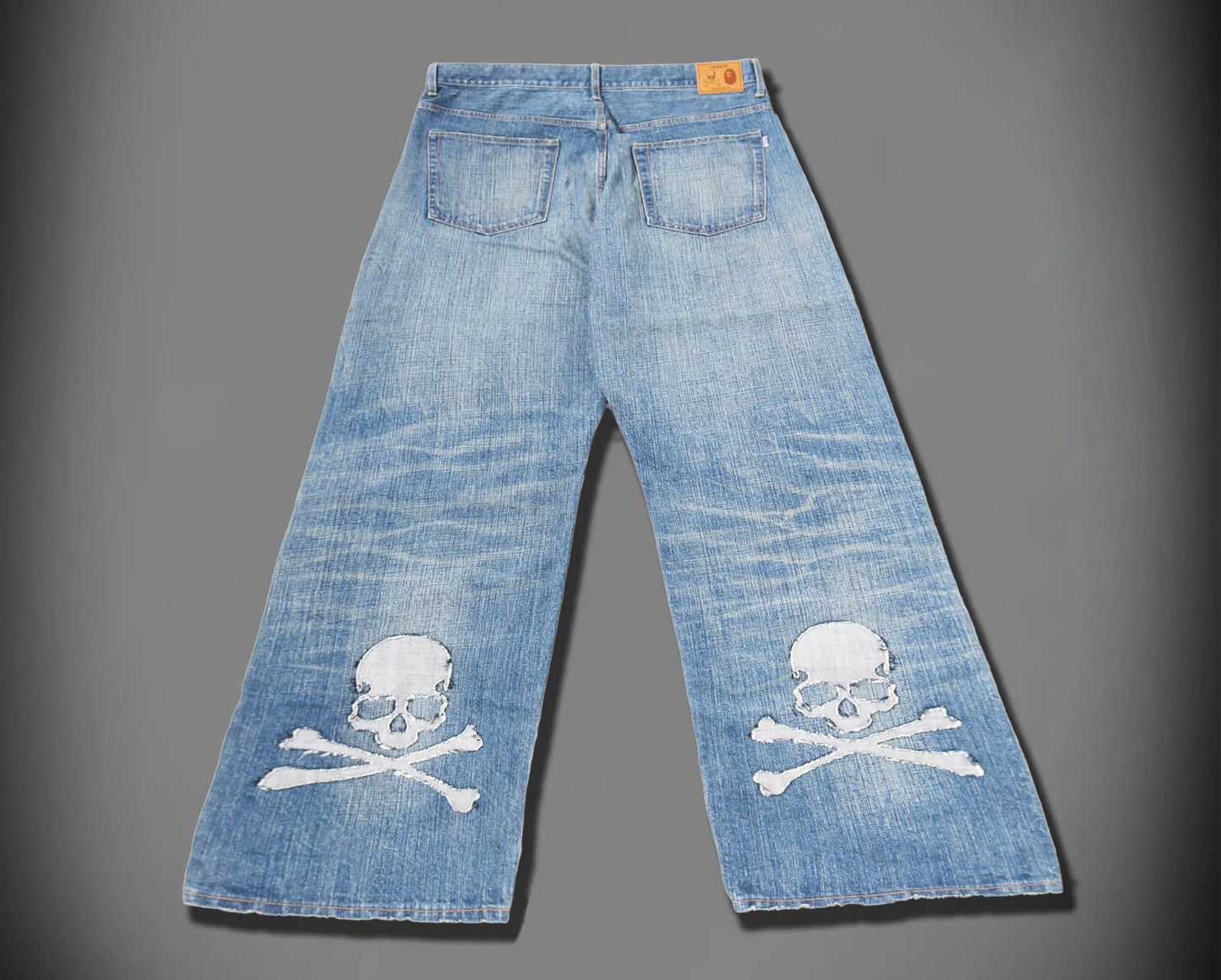 A BATHING APE BAPE x mastermind JAPAN DENIM PANTS LIGHT INDIGO