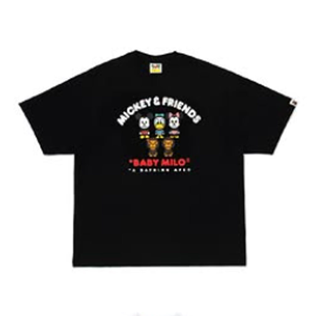 A BATHING APE BAPE x DISNEY MICKEY & FRIENDS BABY MILO RELAXED FIT TEE BLACK