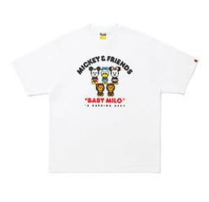 A BATHING APE BAPE x DISNEY MICKEY & FRIENDS BABY MILO RELAXED FIT TEE WHITE