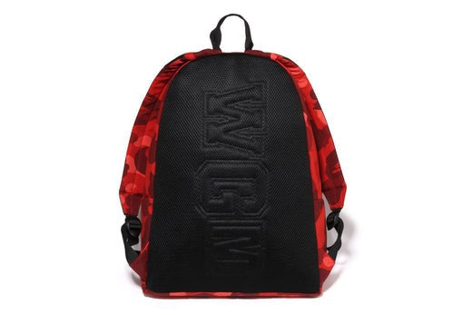 A BATHING APE COLOR CAMO SHARK DAYPACK RED 9