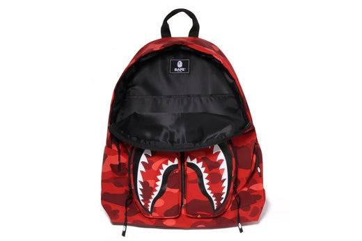 A BATHING APE COLOR CAMO SHARK DAYPACK RED 10