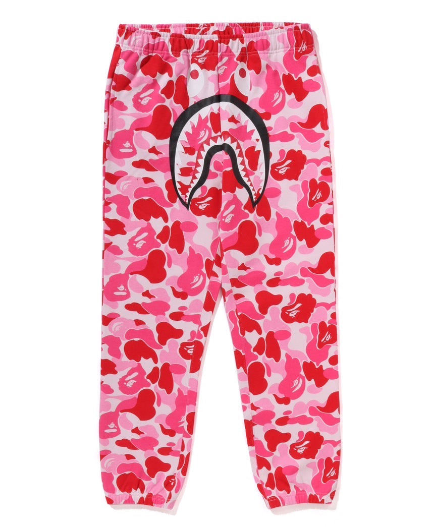A BATHING APE BAPE ABC CAMO REGULAR FIT SWEAT PANTS Pink