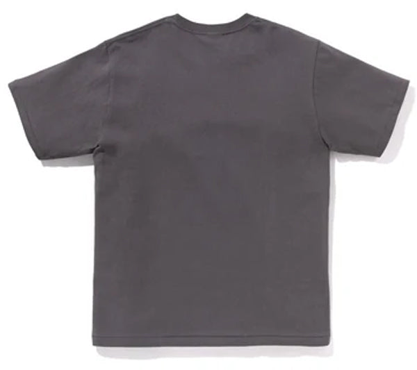 A BATHING APE BAPE APE PIRATE MILO ON APE HEAD TEE CHARCOAL