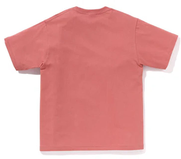 A BATHING APE BAPE APE PIRATE MILO ON APE HEAD TEE PINK