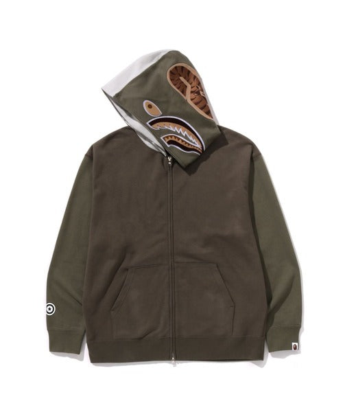 SHARK FULL ZIP HOODIE #2 オリーブ Detail
