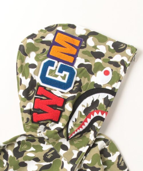 BAPE STORE ZOZOTOWN SEPARATE SHARK FULL ZIP HOODIE マルチ Detail