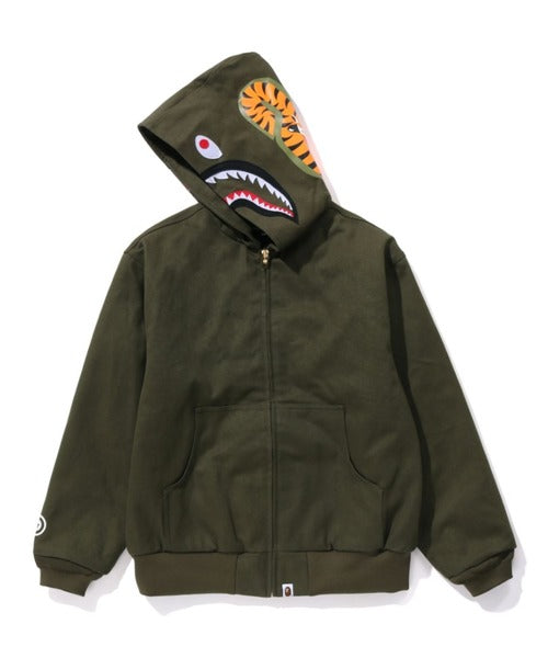 SHARK WORK HOODIE JACKET オリーブ Detail