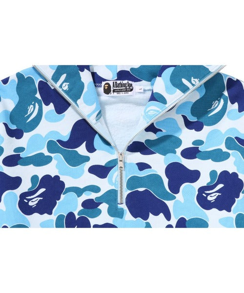 ABC CAMO SHARK HALF ZIP PULLOVER HOODIE ブルー Detail