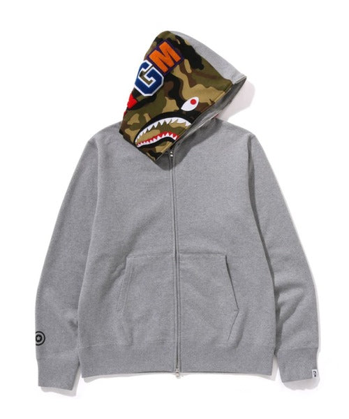 1ST SHARK FULL ZIP HOODIE グレー Detail