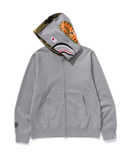 1ST SHARK FULL ZIP HOODIE グレー Detail