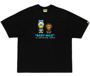 A BATHING APE BAPE x DISNEY DONALD DUCK BABY MILO RELAXED FIT TEE BLACK