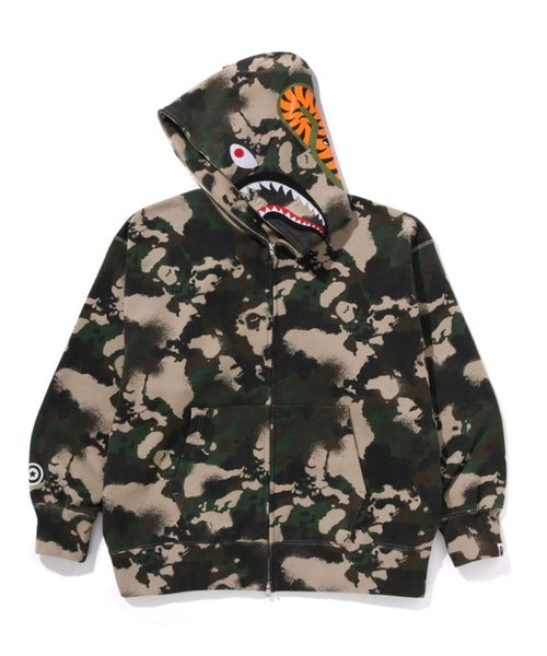 MAP CAMO SHARK RELAXED FIT FULL ZIP HOODIE グリーン Detail