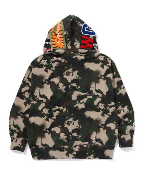MAP CAMO SHARK RELAXED FIT FULL ZIP HOODIE グリーン Detail