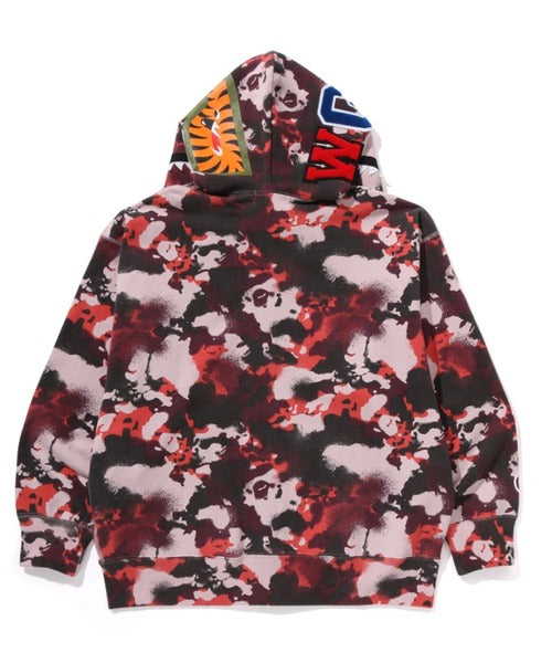MAP CAMO SHARK RELAXED FIT FULL ZIP HOODIE レッド Detail