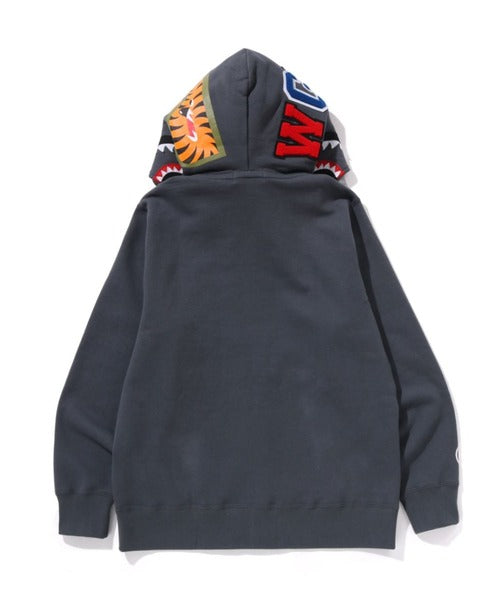 1ST CAMO SHARK FULL ZIP DOUBLE HOODIE グレー Detail