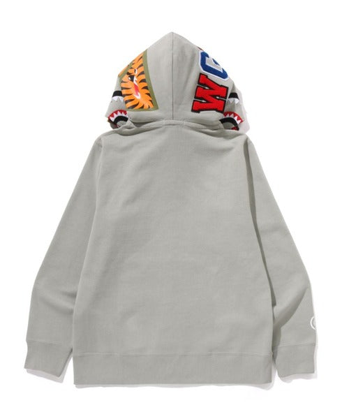 1ST CAMO SHARK FULL ZIP DOUBLE HOODIE オリーブ Detail