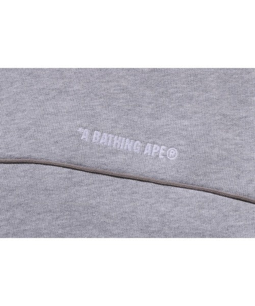 SHARK LOGO HALF ZIP RELAXED FIT PULLOVER HOODIE グレー Detail