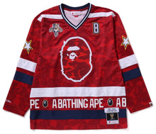Load image into Gallery viewer, A BATHING APE BAPE M&amp;N NHL FLORIDA PANTHERS MESH HOCKEY JERSEY L/S TEE
