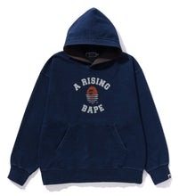 Load image into Gallery viewer, A BATHING APE A RISING BAPE INDIGO PULLOVER HOODIE RELAXED FIT

