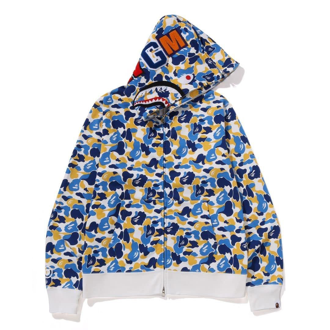 A BATHING APE BAPE CHINA LIMITED COLLECTION BAPE STORE SHANGHAI SEPARATE SHARK FULL ZIP HOODIE