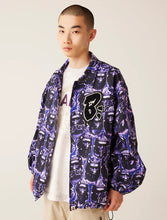 Load image into Gallery viewer, A BATHING APE BAPE APE HEAD GRAFFITI COACH JACKET RELAXED FIT PURPLE
