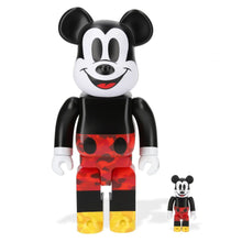 Load image into Gallery viewer, A BATHING APE BAPE BE@RBRICK MICKEY MOUSE ORIGINAL COLOR 100% &amp; 400% SET
