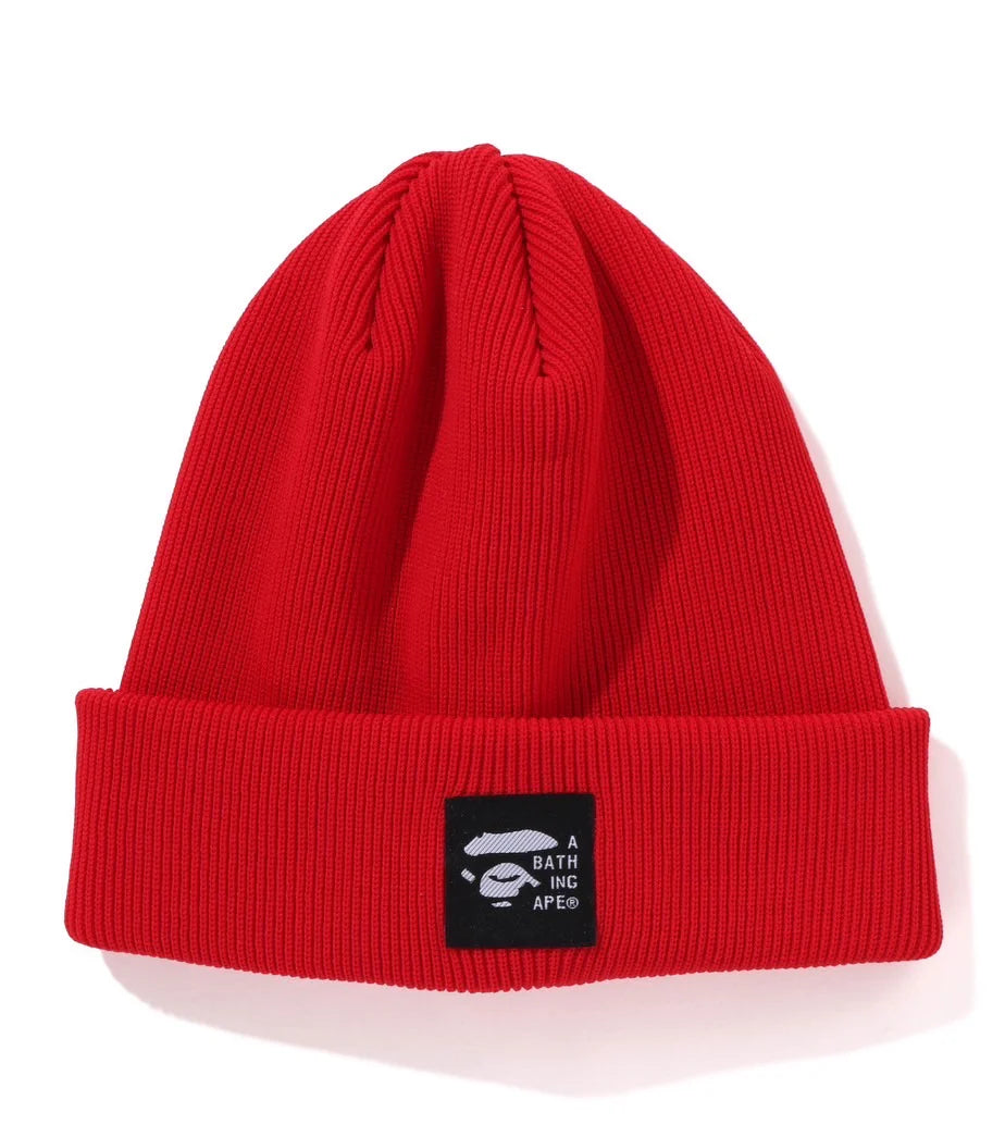 A BATHING APE BAPE LOGO KNIT CAP