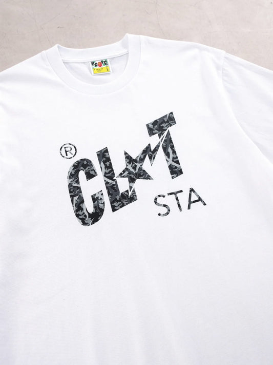 A BATHING APE BAPE CLOT STA RELAXED FIT TEE WHITE