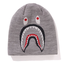 Load image into Gallery viewer, A BATHING APE BAPE 2ND SHARK KNIT CAP GRAY
