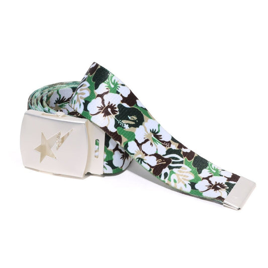 A BATHING APE BAPE ABC RESORT CAMO GI BELT GREEN