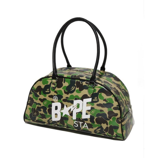 A BATHING APE BAPE Ladies' ABC CAMO BOWLING BAG GREEN