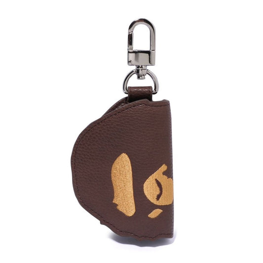 A BATHING APE BAPE APE HEAD KEY CASE BROWN