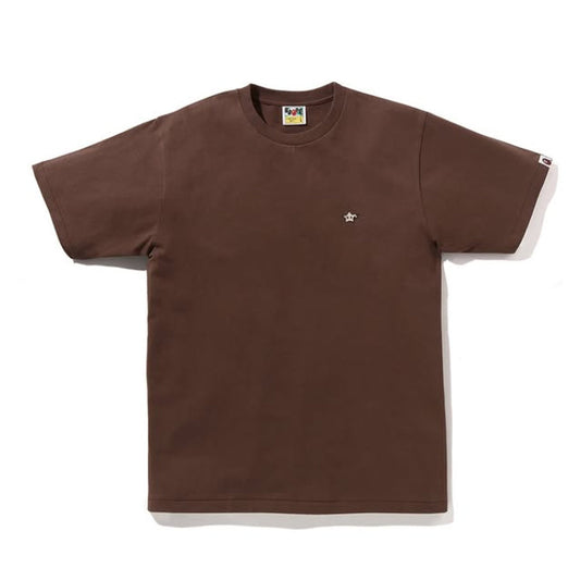 A BATHING APE BAPE MILO STA ONE POINT TEE BROWN