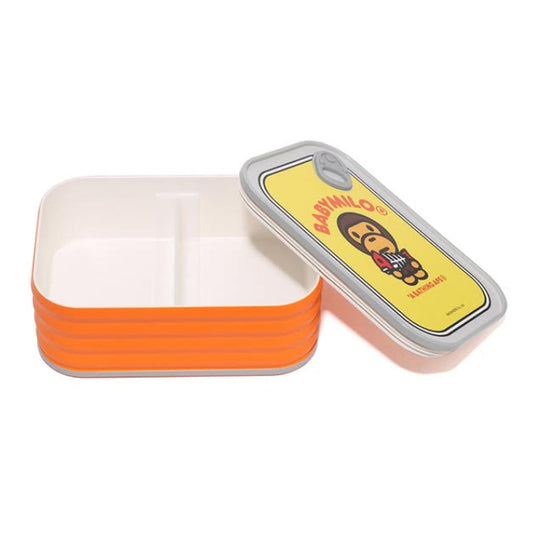 A BATHING APE BAPE KIDS BABY MILO CANNING LUNCH BOX ORANGE