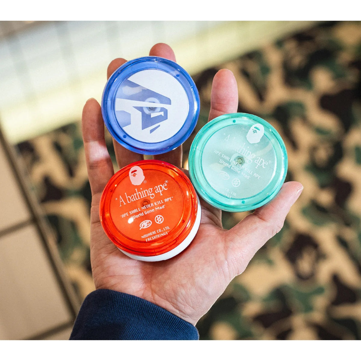 A BATHING APE BAPE FRESHTHINGS TRANSLUCENT YOYO RED