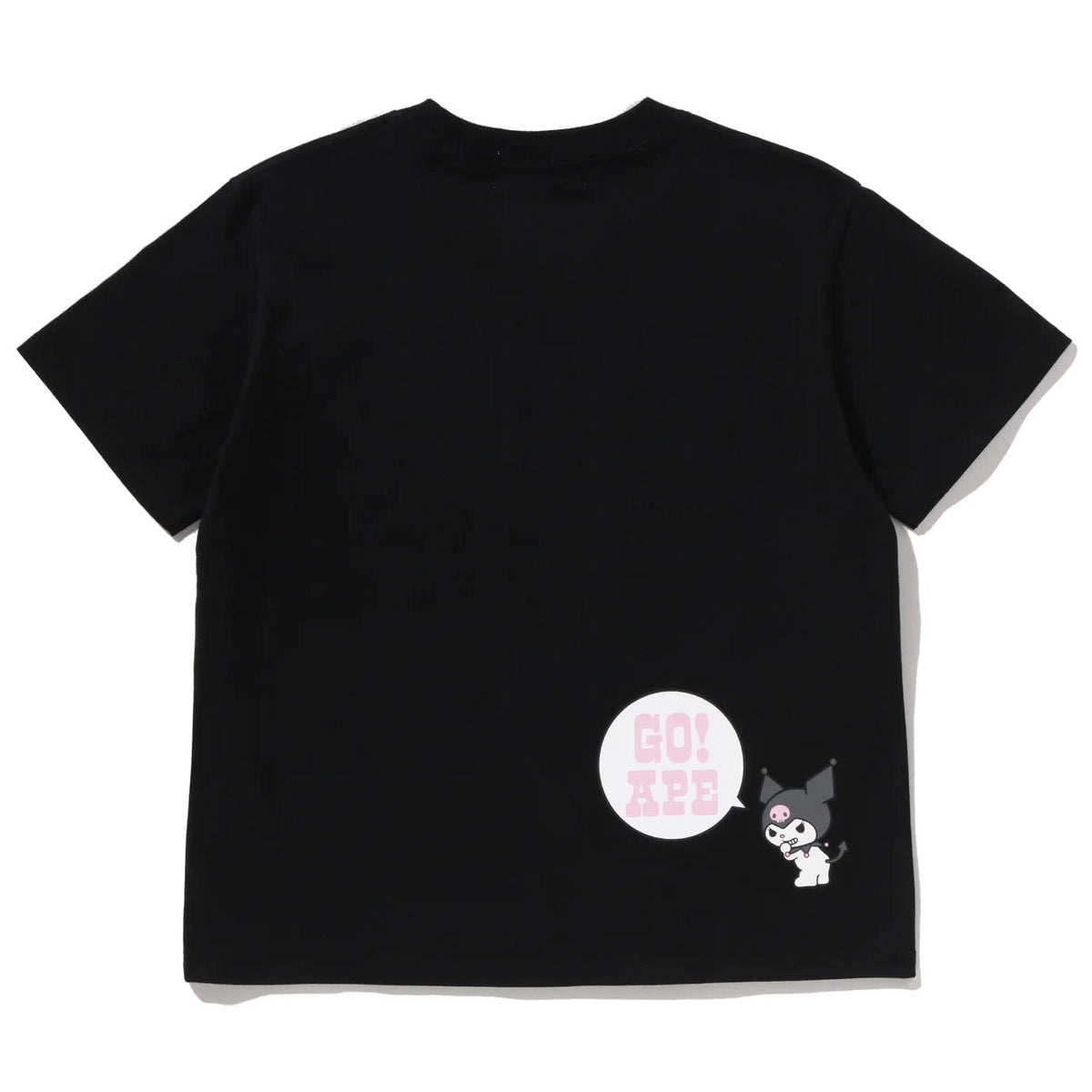 A BATHING APE BAPE SANRIO CHARACTERS MINI TEE KUROMI BLACK
