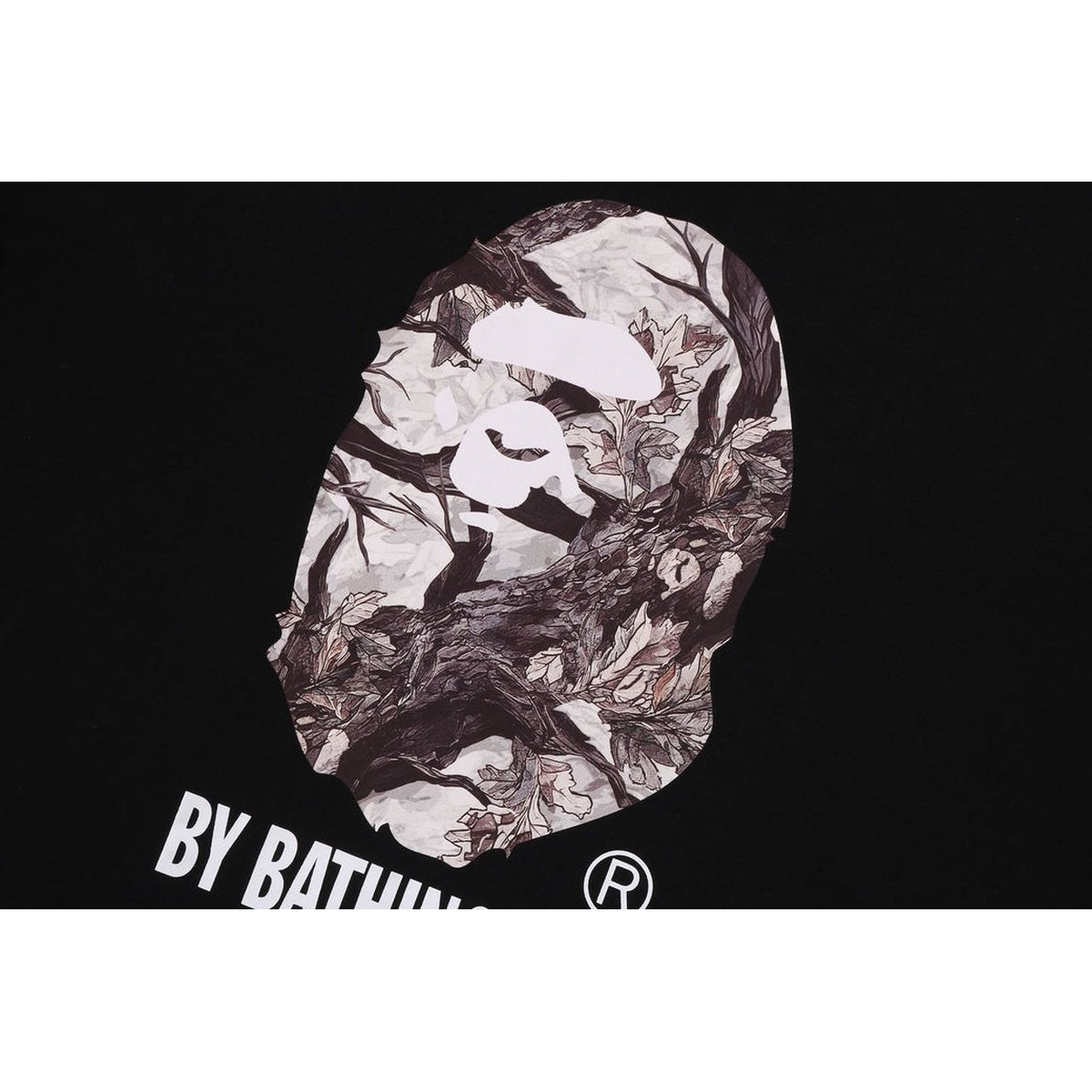 A BATHING APE BAPE TREE EDGE CAMO BY BATHING APE RELAXED FIT TEE BLACK