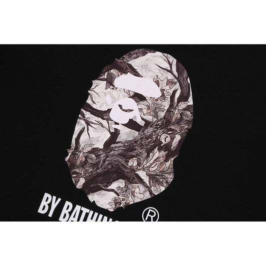A BATHING APE BAPE TREE EDGE CAMO BY BATHING APE RELAXED FIT TEE BLACK