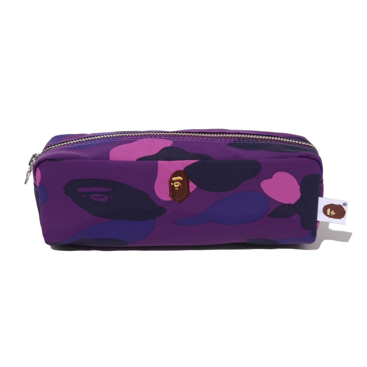 A BATHING APE BAPE COLOR CAMO FLIGHT POUCH PURPLE