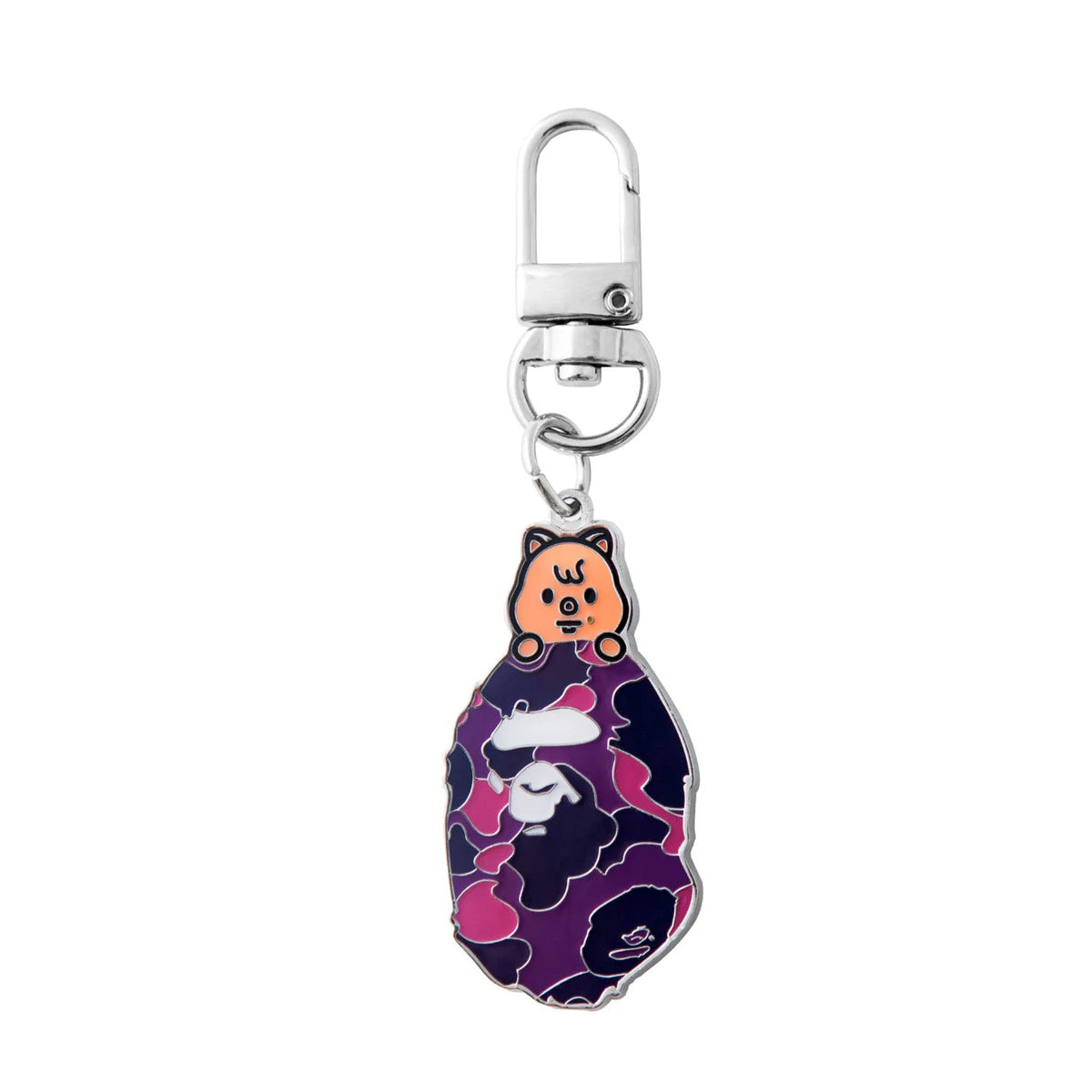 A BATHING APE BAPE STRAYKIDS HAN QUOKKA KEY RING PURPLE