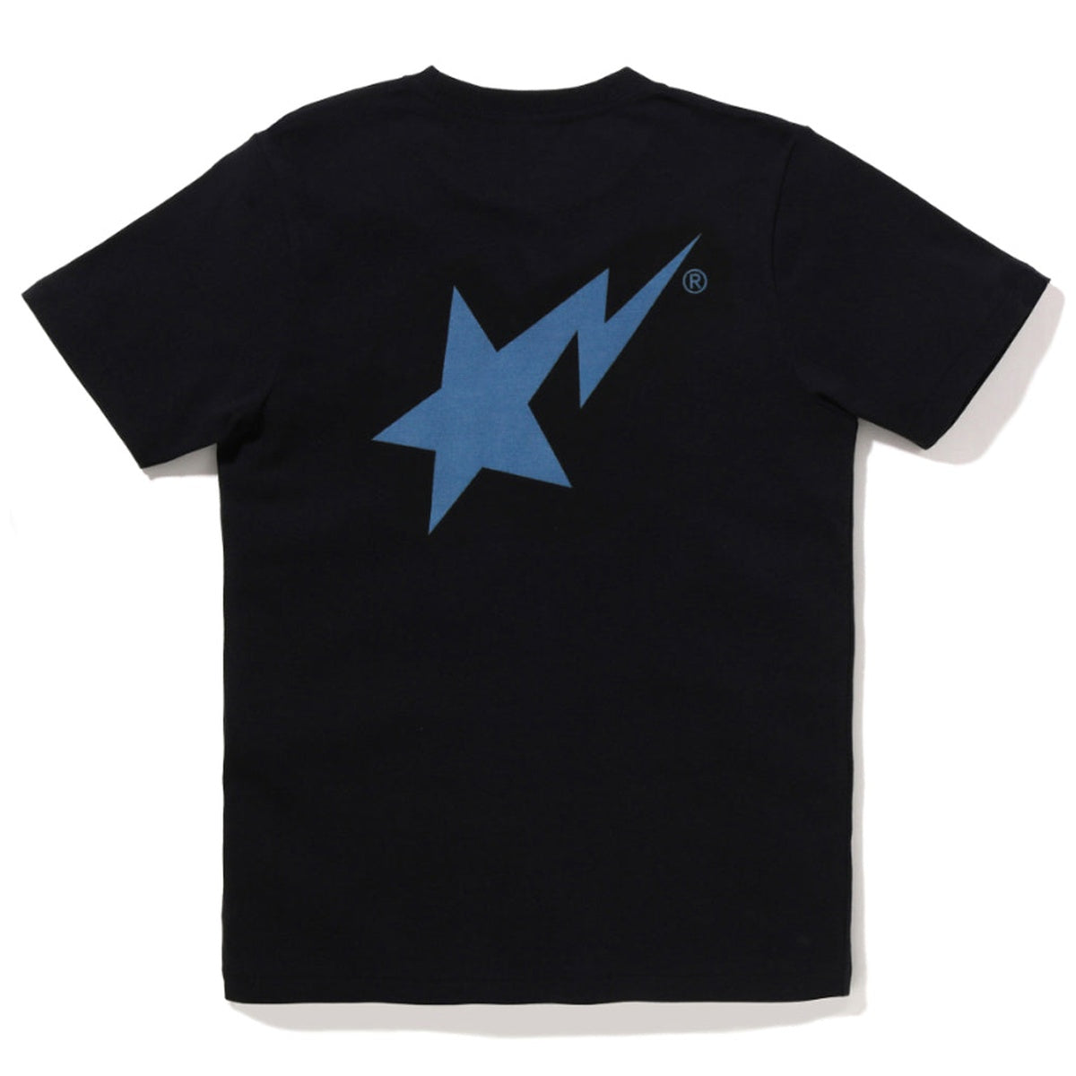 A BATHING APE Ladies' DENIM BAPE STA LOGO TEE BLACK