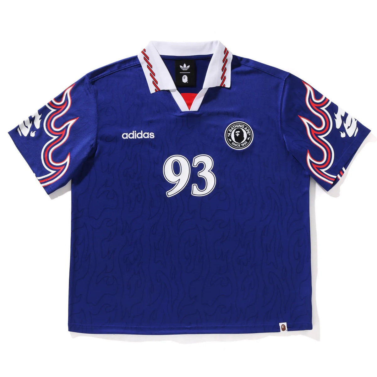 A BATHING APE BAPE ADIDAS World Cup Pack FLAME JERSEY BLUE